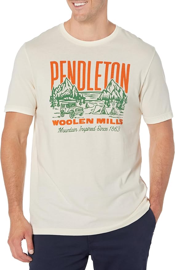 Pendleton Men's Short Sleeve Vintage 4x4 Graphic T-Shirt