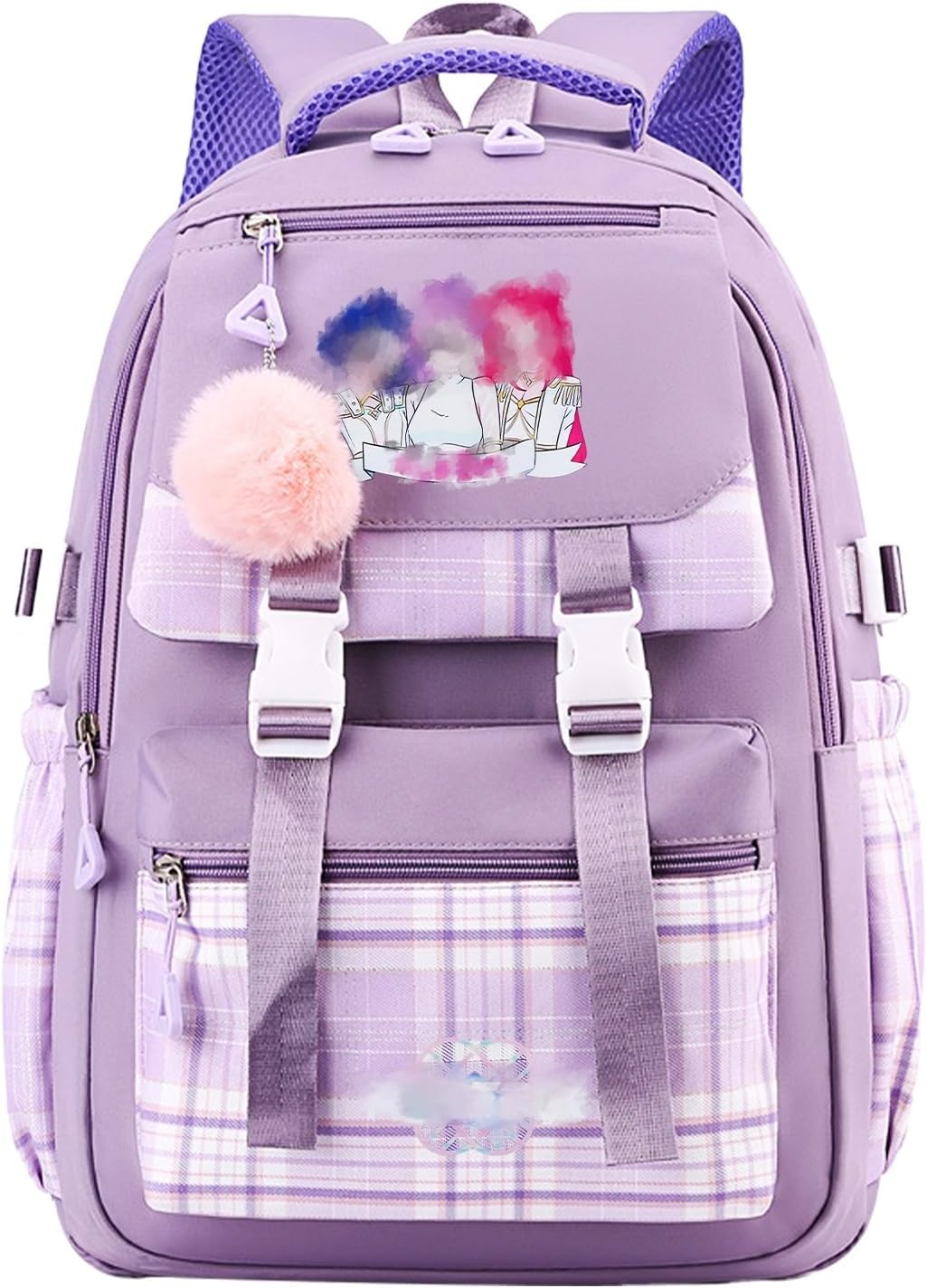 LMNT-Backpack1 Demon K Pop Singer Backpacks Kindergarten School Bag Boys for Aged 3-14 Years, 40cm x 30cm x 11cm Toddler Backpack School Rucksack, Children's Schoolbag Waterproof for Kids