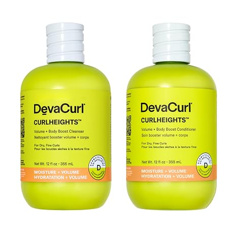 DevaCurl CurlHeights Volume + Body Boost Conditioner, 12 oz