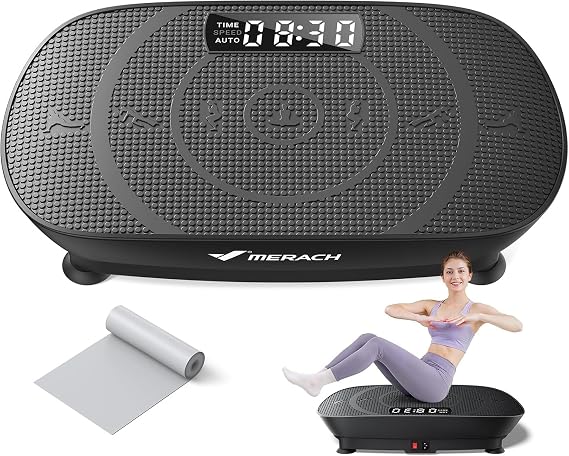 MERACH CV30 Pro Curved Vibration Plate Exercise Machine, Powerful & Quiet