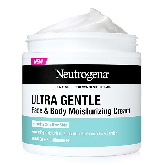 Neutrogena Ultra Gentle Face & Body Moisturizing Cream, Fragrance, 11 oz