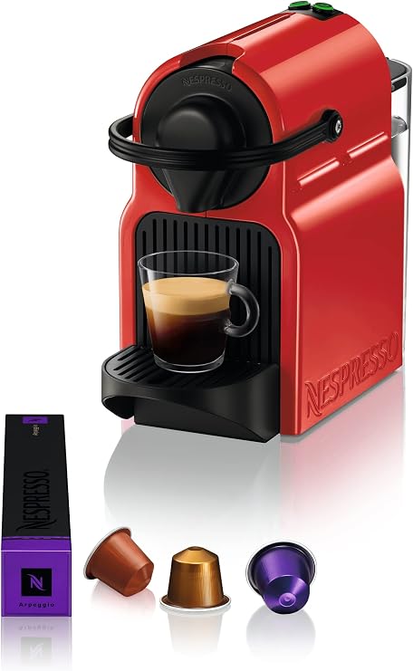 Nespresso C40 Inissia Kapsüllü Kahve Makinesi, Kırmızı [Enerji Sınıfı A+]