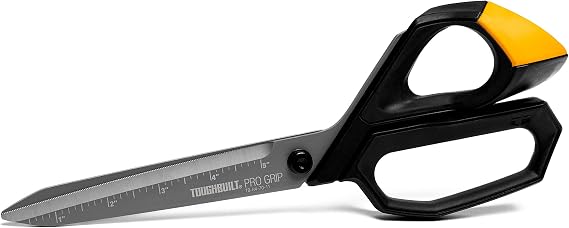 ToughBuilt - Pro Grip Jobsite Scissors, Titanium Blades, TB-H4-70-11