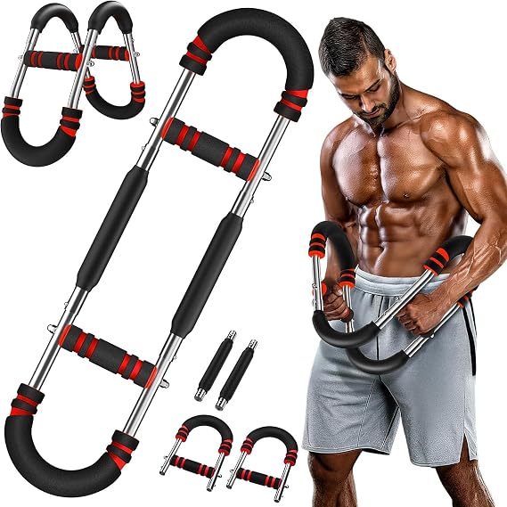 Twister Arm Trainer, 40-100lb Adjustable Chest Workout Equipment, Arm Trainer, Twister Arm Trainer,Detachable Fitness Equipment for Home Gym, Strength Building Workout Tool
