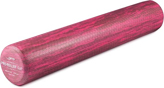 OPTP PRO-Roller Soft Density Foam Roller Round, Pink, 36" x 6"