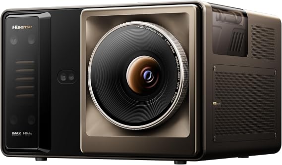 Hisense XR10 Triple Laser 4K Projector, 6000 ANSI Lumens, 6000:1 Contrast, IRIS Lens, 0.84-2.0:1 Optical Zoom, Lens Shift,65 - 300, Dolby Vision, IMAX Enhanced, Vidaa OS, Tuned by Devialet