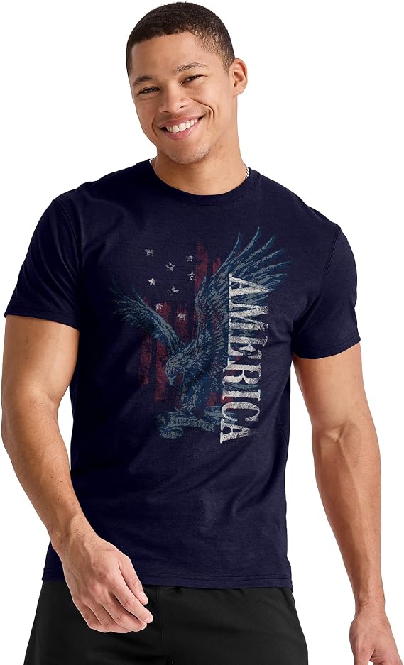 Hanes Men's Essentials Short Sleeve Graphic Tee