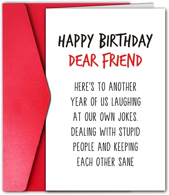 GYYsweetus Happy Birthday Card for Best Friend, Coworker Birthday Card