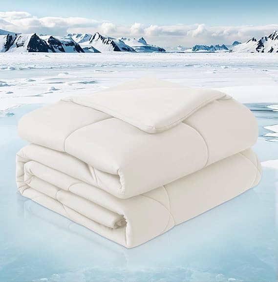 MASVIS Cooling Comforter Twin Size - Pink Blanket for Hot Sleepers Night Sweats, Double-Sided Cool Touch Soft, Q-Max 0.4 Cold Tech Ice Blanket 68"x90"