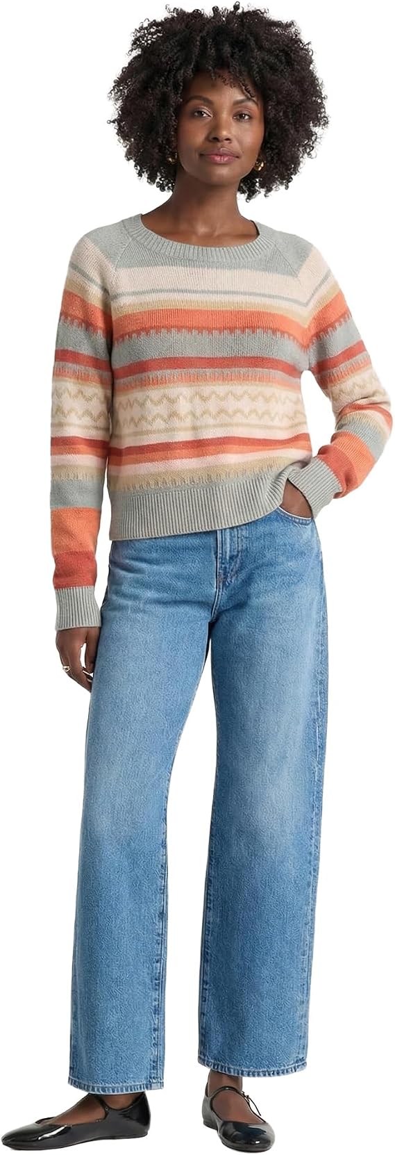 Pendleton Women's Raglan Cotton Graphic Sweater, 100% Peruvian Cotton