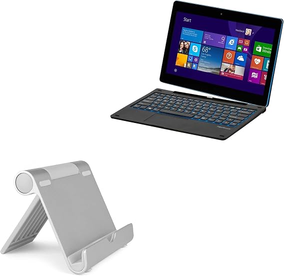 BoxWave Stand and Mount Compatible with E Fun Nextbook Flexx 8 - VersaView Aluminum Stand, Portable, Multi Angle Viewing Sturdy