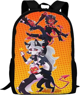 Backpacks Helluva Anime Boss Laptop Backpack Unisex Multipurpose Double Shoulder Bag for Camping Travle Work Hiking Gifts