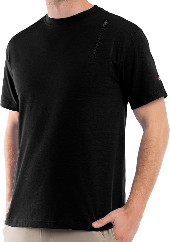 SCOTTeVEST Bamboo T-Shirt for Men, 3 Pockets, Breathable for Travel