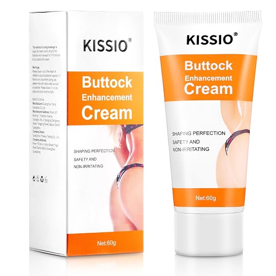 KISSIO Butt Enhancement Cream,Butt Enhancer and Moisturing,Hip Lift Up Cream,Shaping the Buttock,Hip Lift Up Massage Lotion,2.12 oz