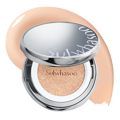 Sulwhasoo Perfecting Cushion SPF 46 Foundation | Korean Cushion Foundation with Medium Coverage | Evens Skin Tone & Blurs Imperfections | Hydrating Semi Matte Finish for Radiant Skin