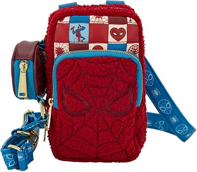 Loungefly Marvel Spider-Man Cell Phone Crossbody Bag with Coin Bag