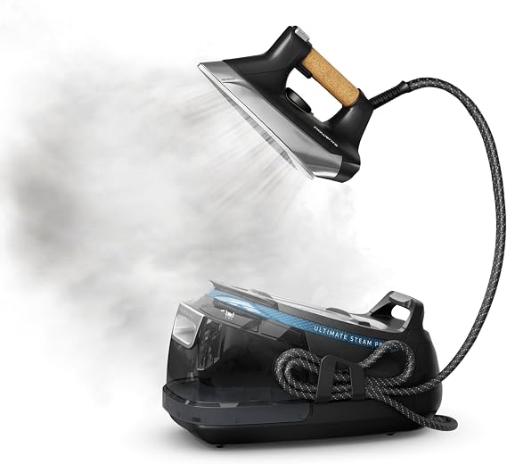 Rowenta Ultimate Pro Steam Generator, 17.6 x 11.18 x13.54, Black