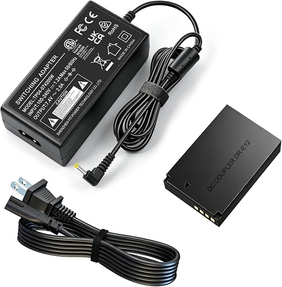 DR-E12 DC Coupler LP-E12 Dummy BatteryACK-E12 AC Power Adapter kit