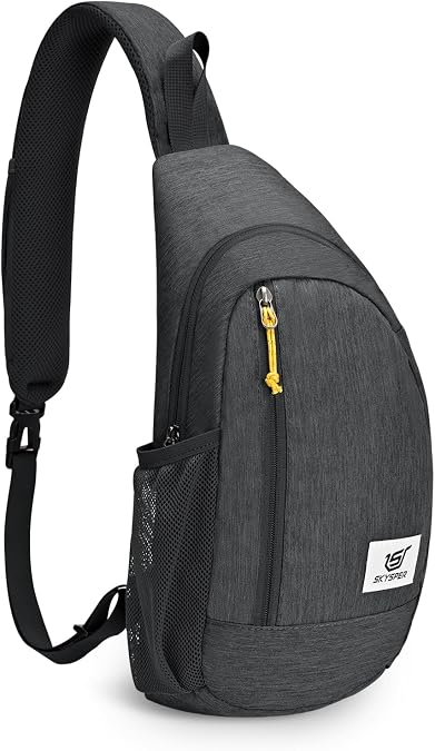 SKYSPER Sling Bag RFID Crossbody Sling Backpack Cross Body Shoulder Travel Bag Hiking Daypack for Women Men