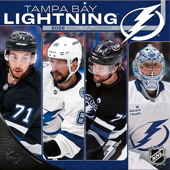 Tampa Bay Lightning 2026 12X12 Team Wall Calendar (26998011956)