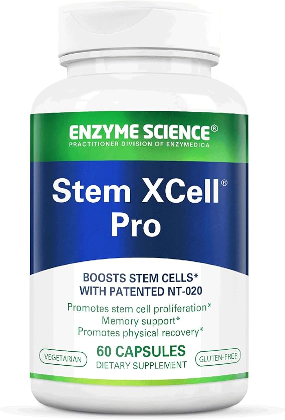 Enzyme Science Stem XCell Pro - Brain & Cellular Health Support - 60 Caps