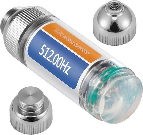 VEVOR 512 Hertz Sonde, Flushable, Remote Transmitter for Underground Pipe Location, Waterproof Wireless Endoscope with 2 Connectors