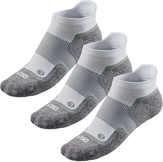 Road Runner Sports R-Gear OS1st Ultimate Wide No Show Socks, Men, Women, 3 Pairs