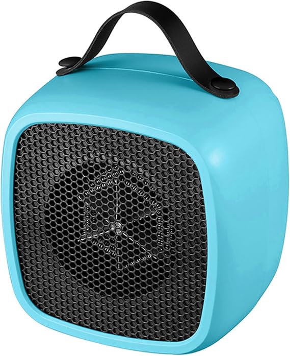 VALINK Space Heater, Small Ceramic Heater with Overheat Protection, 500W Ceramic Electric Heater for Office Desktop Room Home use Light Green