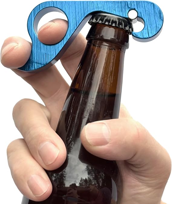 GrabOpener One Handed Grab Opener for Bottles, Blue