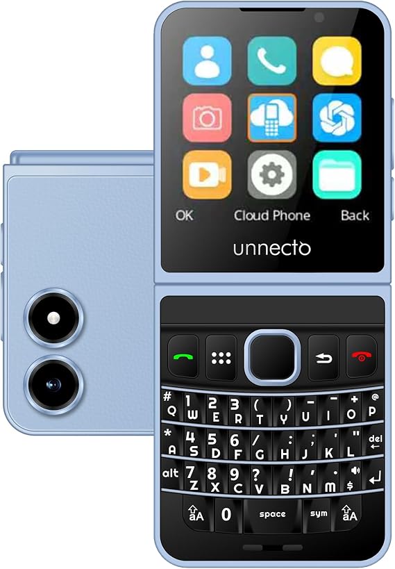 Snap, Unlocked Flip Phone, QWERTY, 2025, (Blue)