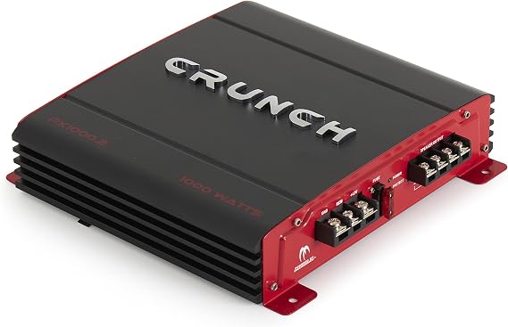Crunch 1000 Watt Amp 2 Channel Car Audio Stereo Dual A/B Subwoofer Amplifier, PX-1000.2