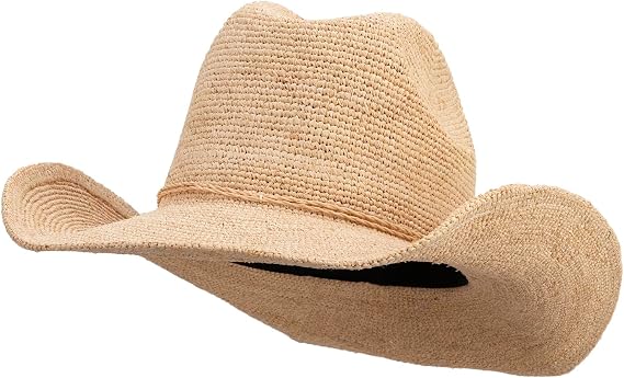 Twin Peak Raffia Cowboy Hat