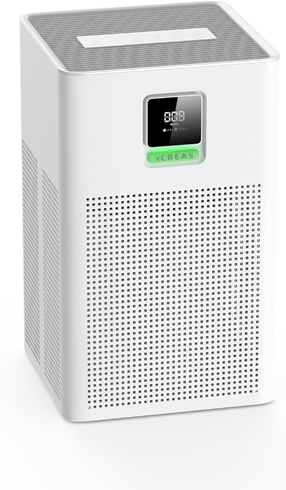 Air purifier for Home Bedroom Up to 1937ft2, HEPA 13 Air Filter with Washable Coarse Filter for Pets Pollen Odor, Eco/Auto/Sleep Mode Air Purifier with Essential Oil Diffuser