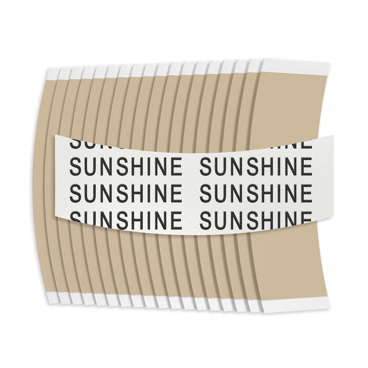 Sunshine Tape | Premium Wig Tape | 36 Pieces | Clear Double Sided Adhesive (1" Straight)