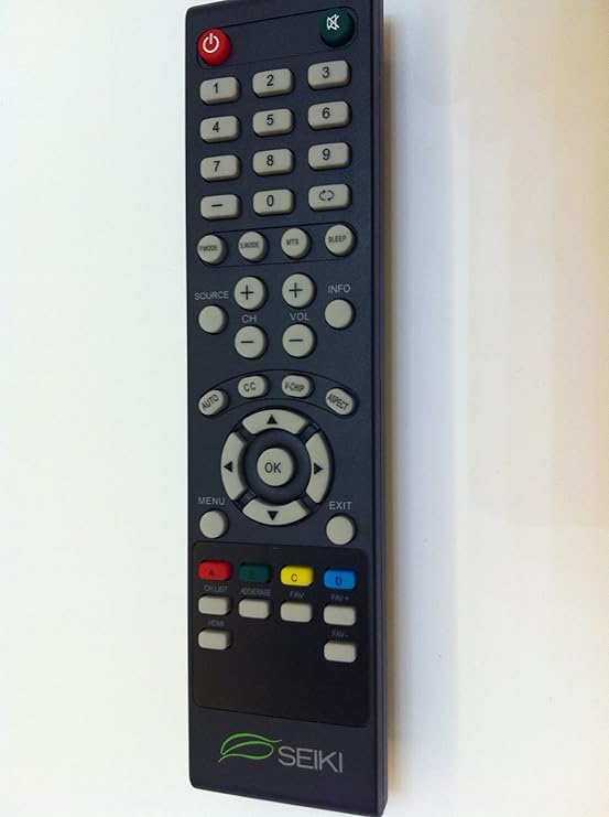 Seiki Remote for Seiki TV LC-32GC12F LC-46G68 SC552GS SE65FY18 SE60GY24 SE65JY25 SE19HT01 SE40FY19 SE50UY04 LE-46GCA LE-55G77E SE55UY04 SC22HY07