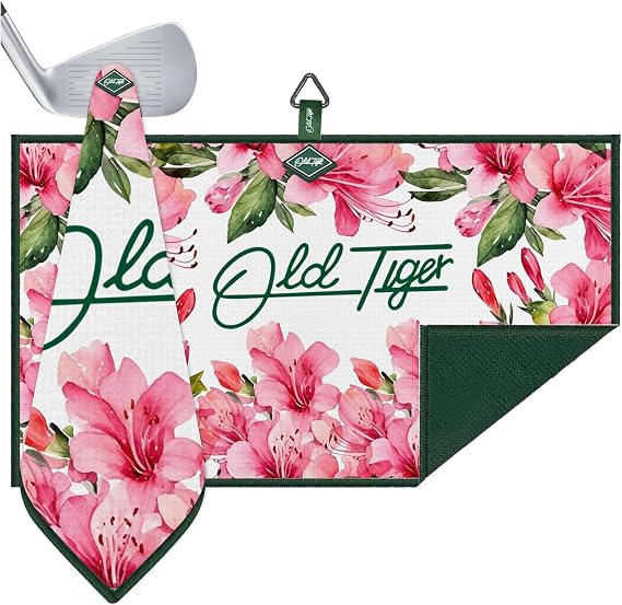 Magnetic Golf Towels, 24''x16'' Fast Drying Microfiber Waffle Azalea Golf Towel for Carts or Golf Clubs, for Men Women