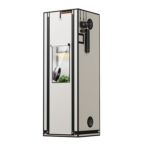 Spider Farmer Pro Series 2x2x6 Grow Tent, 24"x24"x72" Indoor Plant Growing
