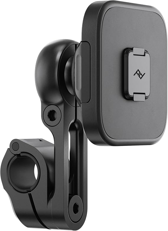 Peak Design Mobile Motorcycle Mirror/GPS Phone Mount, Non-Charging, SlimLink Mounting, Rigid Arm, Fits Mirror Stems or Accessory Bars (7/8"-1 1/8" Diameter), Vibration Isolator, Motorcycle Phone Mount