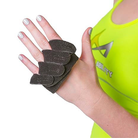 BraceAbility Ulnar Deviation & Drift Hand Splint | MCP Knuckle Joint Support Brace for Rheumatoid Arthritis & Tendonitis Pain Relief, Finger Straightener & Stretcher Glove - S (SM/MED) Left