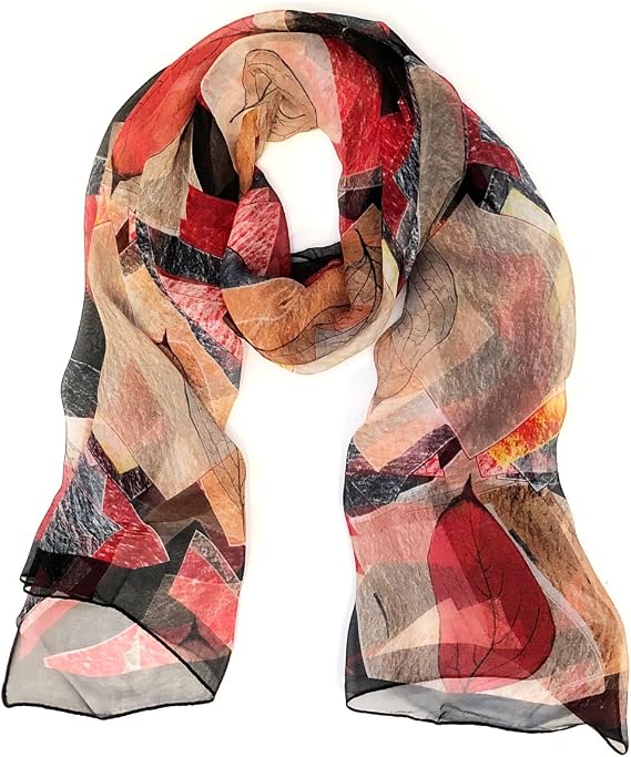 Wrapables Lightweight Sheer Silky Feeling Chiffon Scarf