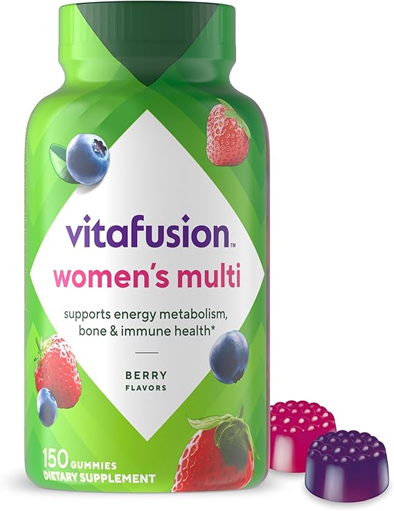 Vitafusion Women's Multivitamin Gummy | 150 Adult Gummies | with Vitamins A, B, C, D, E | Berry Flavor | Gluten and Dairy Free Supplement