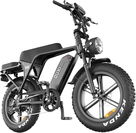 OUXI V8/V8MAX Electric Bike for Adults, Peak 1500W, 30/15/AH Battery