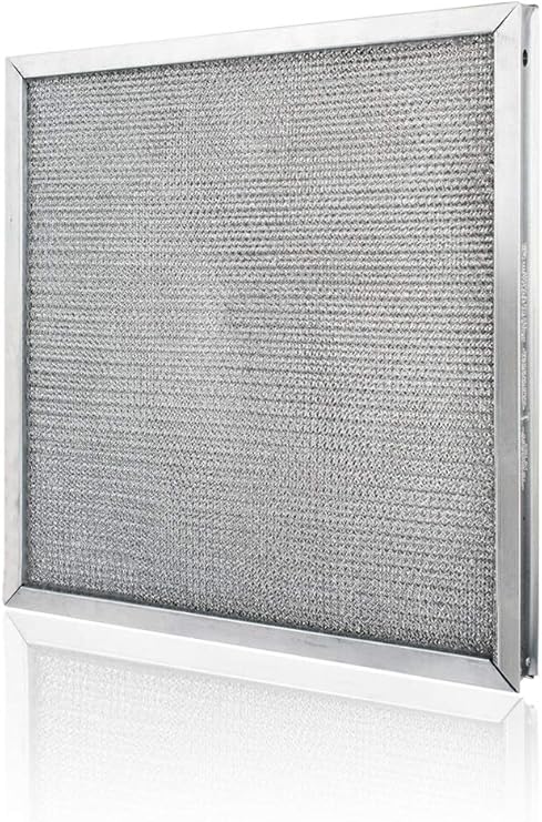 Commercial Kitchen Make Up Air (MUA) and Supply Fan Metal Mesh Air Filters- Used in Heater and Supply Fan Intakes (Two Pack of 16" x 20" x 2")