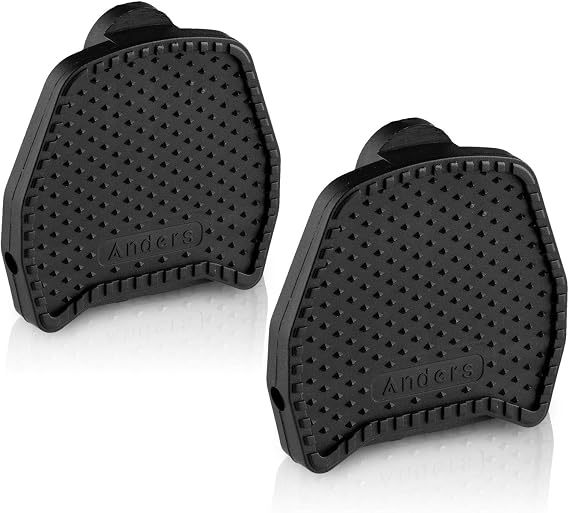 Clipless Platform Pedal Adapters for Shimano Wellgo SPD Speedplay Pedals, Road Bike Dual Cleat Adapters, Black