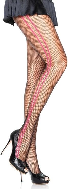 Leg Avenue Women's Contrasted Fishnet Tights