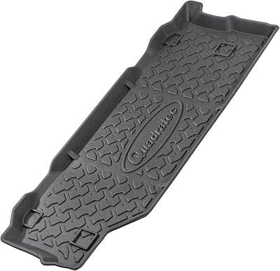 Quadratec Ultimate All Weather Rear Cargo Liner - Fits Jeep Wrangler JL 2-Door 2018-2022 - Behind Rear Seat - Extra Tall Sides - 516 Deep Tread Pattern - Will Not Crack, Melt or Warp
