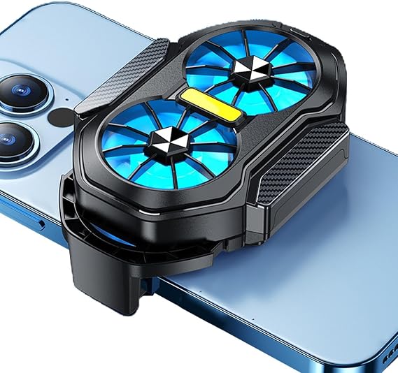 Smartphone Cooling Fan Portable Phone Heat Sink Double Cooling Fan