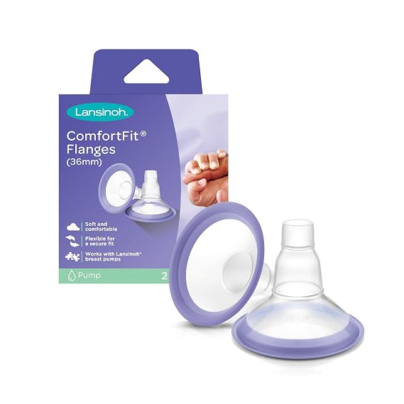 Lansinoh Breast Pump Flanges, 36mm, 2 Count