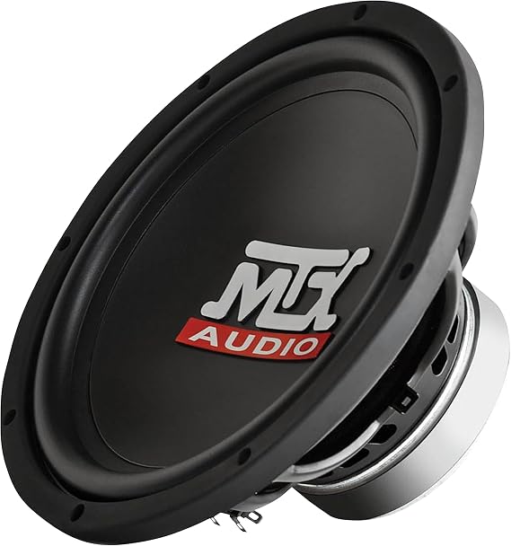 MTX TN10-04 10" 300W 4 Ohm Single Voice Coil Car Audio Subwoofer, 84.9 dB