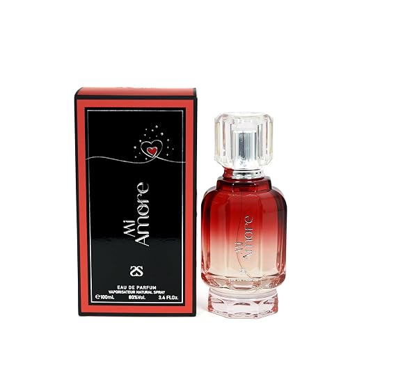 Mi Amore by symphony Eau De Parfum, 100ml 3.4oz, Inspired by Valen-no Born in Roma, Luxury Perfume for Women, Eternal Romance, Long Lasting Fruity Floral Fragrance